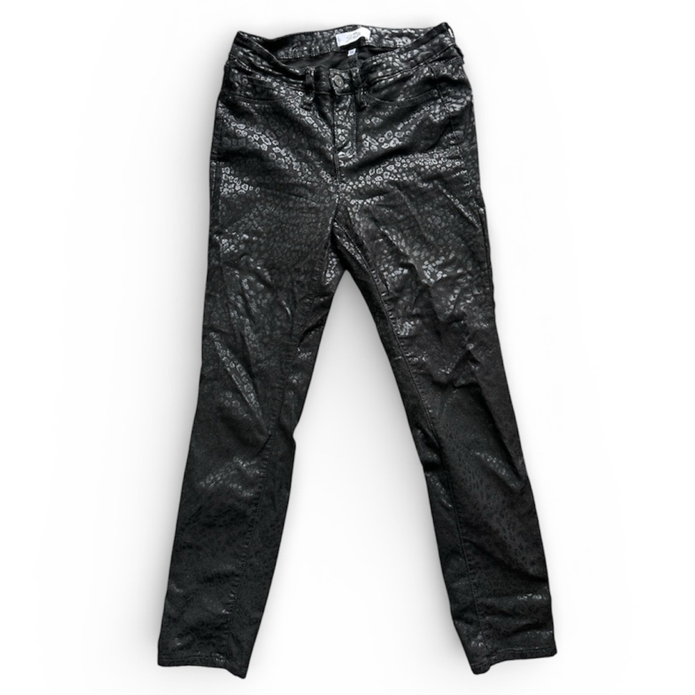 Royalty For Me Black on Black Leopard Cheetah Animal Print Pants